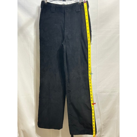 Dickies Black Corduroy Straight Leg Women 4R Casual Pants - Picture 5 of 12